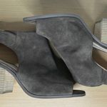 Sole Society Women's Suede Peep-Toe Ankle Jagger Booties Dark Taupe Size 11 Photo 6