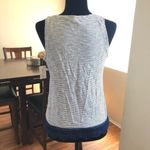 Maison Jules Womens Striped Crochet Trim Tank Top Photo 3