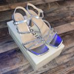 Maripé Maripe Nadia Silver Heels size 9.5 with box Photo 5