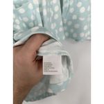 Softies Aqua Dot Short Sleeve Notch Collar Capri Baggy Pants Matching Lounge Set Blue Photo 4