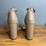 Sam Edelman Yaro Block Heel Sandals Size 8.5 Leather Ankle Strap Beige Nude NEW Photo 5