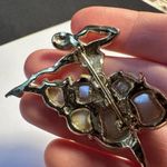 Ballet Dancer Gold Tone Brooch Pin Dancing Photo 7