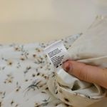 Paper Crane  Size Medium M White Floral Tie Top Cottage Core Summer Festival Photo 5