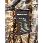 Who What Wear  Mini Dress‎ Leopard Print Short Sleeve Smocked Casual S Photo 3