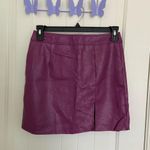 Nasty Gal NWOT | Collection women’s faux leather purple miniskirt — size 4 Photo 0