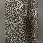 Elan Green & Black Leopard Print Belted Button Front Maxi Dress Size M Photo 4