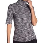 Free People Sunshine Space Dye Distressed Crop Elbow Sleeve Turtleneck Photo 0