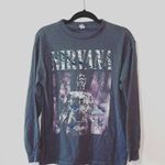 Nirvana Sliver Gray Graphic Long Sleeve Tee Photo 0