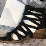 Qupid Black Strap Sandals Photo 1