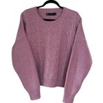 New York & Company Long Sleeve Crew Neck Knit Sweater. Size Large. Mauve Pink Photo 1