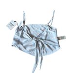 ARITZIA Elektra Camisole Floral Tie Front Crop Top XS Pale Blue Photo 1