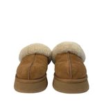 UGG  Disquette Suede Sheep Skin Slip On Closed Round Toe Platfrom Clog Slippers 8 Photo 1