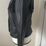 Zadig & Voltaire Maison Deluxe Black Lamb Leather Jacket with Fringes Size Small Photo 3