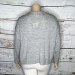 No Comment  NWT Plus Size 2X Gray - White & Silver Embellished Skull Sweater Top Photo 2
