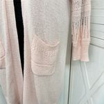 Torrid  Open Front Stich Detail Duster Cardigan Sweater Baby Pink 3X Photo 8