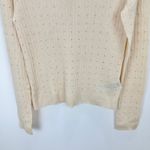 J.Crew  Featherweight Cashmere Turtleneck Sweater Rhinestones Buttercream XL NWT Photo 7