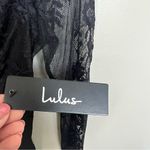Lulus  Black All About That Lace V Neck Bodysuit NWT Size Small Photo 10