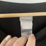 Chico's Black Loose-Fit Batwing Sleeve Top S/M top blouse boat neckline women's Photo 4