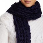 Free People Free‎ People Chunky Scarf Navy NWT Photo 1