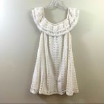 Sézane Sezane Crochet Lace Cream Off the Shoulders Mini Dress Photo 6