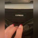 EXPRESS Black Leather Dress Pants. Size-10S Photo 2