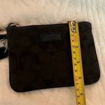Coach Mini Monogram Black Clutch Card Wallet Wristlet Photo 15