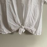 Loft  White Front Tie Knot T Shirt Photo 1