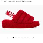 UGG  Fluff Yeah Slide Style 1095119 in Samba Red (Women's Size 11) Photo 6