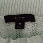 J. Crew Sweater Womens Medium Green Open Knit Fairy Bohemian Preppy Feminine Photo 6