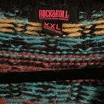 Rock & Roll Cowgirl  XXL Women's Cardigan With Aztec Design Bright Turquoise Photo 1