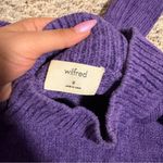 Aritzia  Wilfred Corteta Lightweight Mock Neck Sweater Purple- Size Medium Photo 7