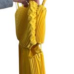 Alice + Olivia NEW NWT  Powell Pleated Wide Leg Cutout Jumpsuit Golden Rod Yellow Photo 5