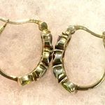 Ross Simons Ross-Simons Vermeil Gold Plated Sterling Silver Multi Gem Stone Hoop Earrings Photo 8