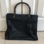 Gucci Black Double Bamboo Handle Tote Bag Photo 0