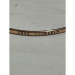 Love Yourself Bangle Bracelet Rose Gold Tone Inspirational Jewelry Photo 1