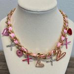 Betsey Johnson | Pink Ribbon & XOXO Necklace π Photo 0