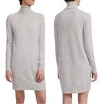 Theory DONEGAL CASHMERE TURTLENECK SWEATER DRESS LIGHT HEATHER MULTI Sz S Photo 1