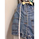 Vintage 90s Outbrook Woman Denim Field Jacket Corduroy Collar Plaid Lined 1X Blue Photo 10