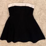 Amanda Uprichard NEW  Kerielle Strapless Mini dress Black Ivory SZ M Photo 0