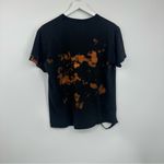 AC/DC ACDC Bleach Splatter Short Sleeve Shirt Size Large Distressed Worn Grunge Boho Photo 5