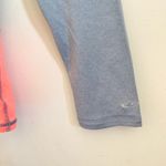 Champion Gray Orange Duo Dry + Crewneck Long Sleeves Athletic Top Small Photo 3