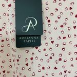 Adrianna Papell NWT Moss Crepe Ruffle Neck top size Large Photo 1