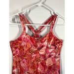Marmot Women's Geometric Sleeveless Shelf Bra Racerback Taryn Dress Red Orange M Photo 3