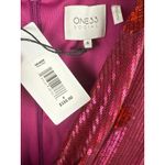 ONE33 Social Pink & Red Sequin Hearts Faux Wrap Party Dress Size 8 Photo 7