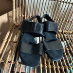 Munro Nissa Ankle Strap Sandal Black Calf Leather Size 9W Photo 3