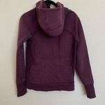 Lululemon  zip up Scuba Classic Cotton Fleece Heathered Bordeaux Drama‎ size 4 Photo 8