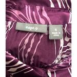 Apt. 9  Womens S Purple Shirt Circles Print Office Professional Stretch Feminine Photo 4