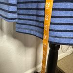 Talbots T Blue Black Striped Tunic Pullover Sweater Cowl Neck Relaxed Size M Photo 5
