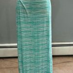 Loft Green Outlet Striped Maxi Skirt Size L EUC Photo 0