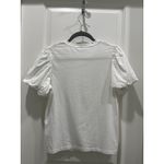 ALC Frank A.L.C. Women's White Cassandra Puff Sleeve Cotton T-Shirt Top Size S Photo 7